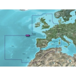 Mapa morska Garmin BlueChart g3 Vision Europa - Wybrzeże atlantyckie