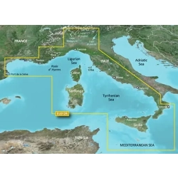 Mapa morska Garmin BlueChart g3 - Morze Śródziemne, środkowo-zachodnie